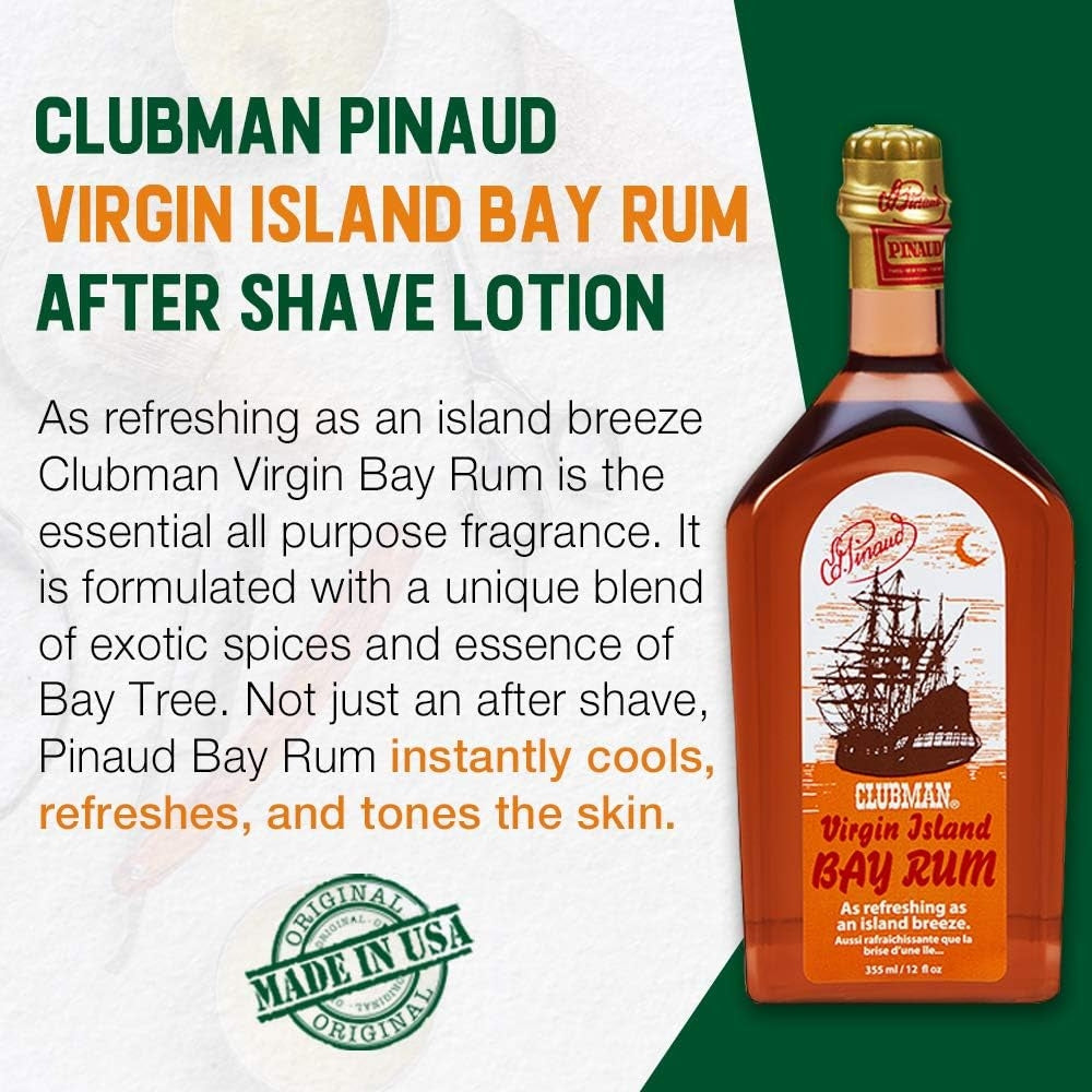 Lotion après-rasage "Virgin Island Bay Rum" (355ml/12.0oz)