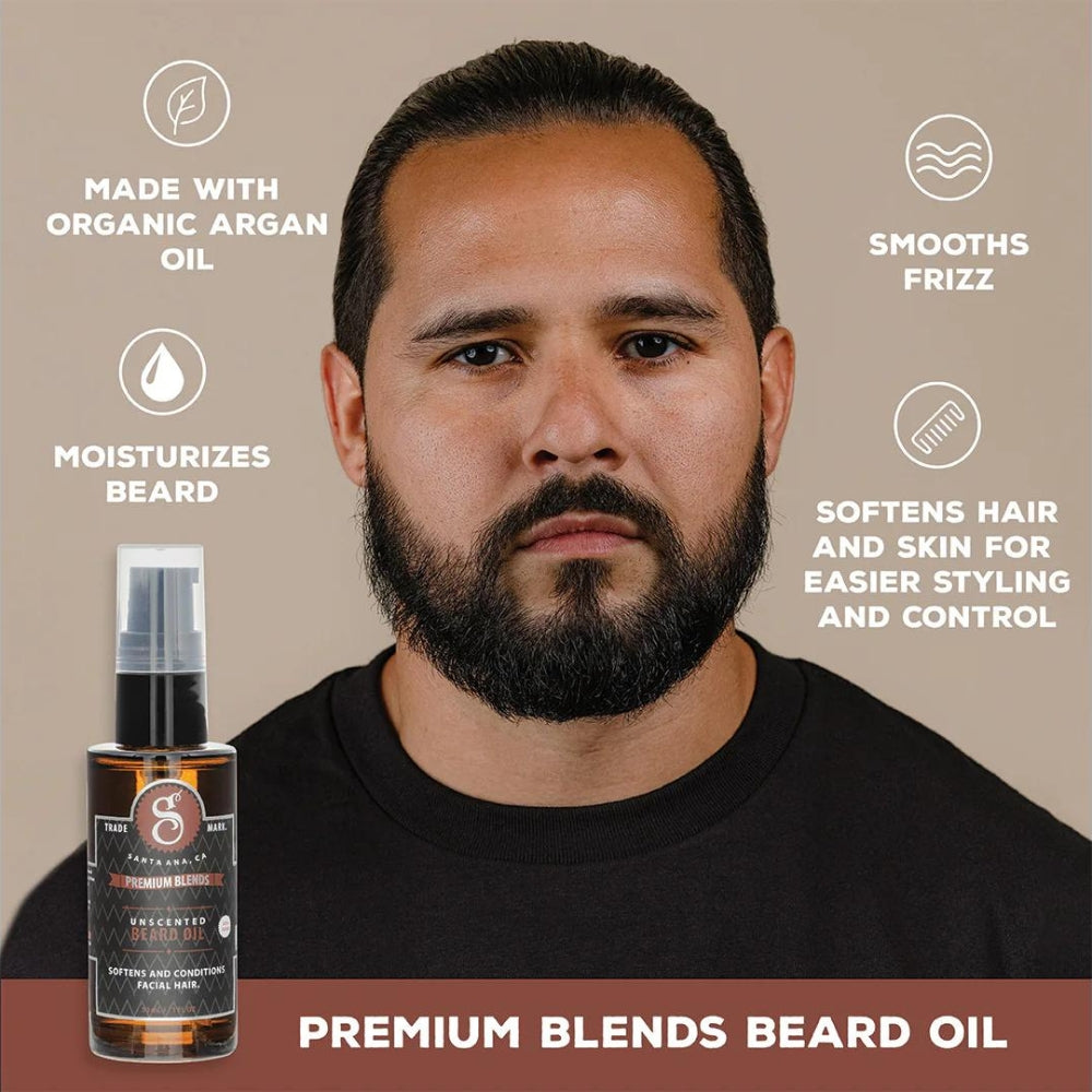 Premium Blends Beard Oil - Unscented (30ml/1.0oz)