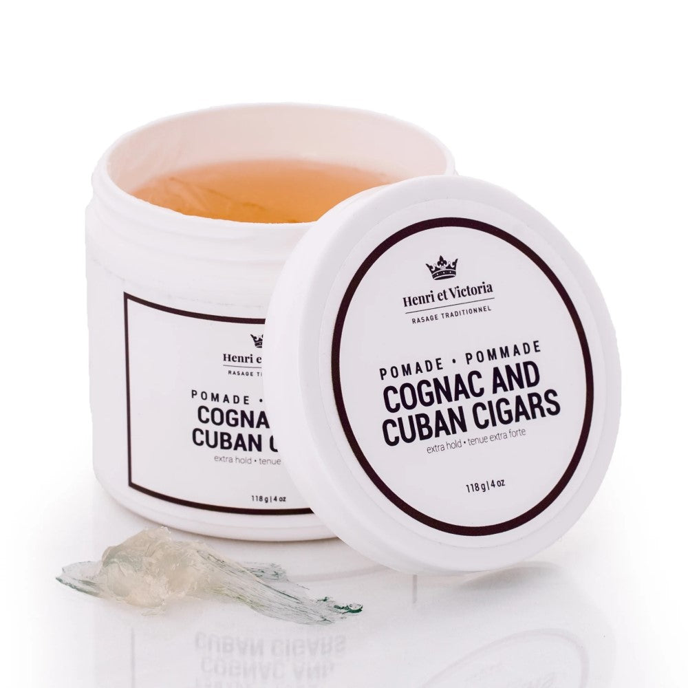 Pommade modelante "Cognac and Cuban Cigars" - Tenue extra forte (114g/4.0oz)