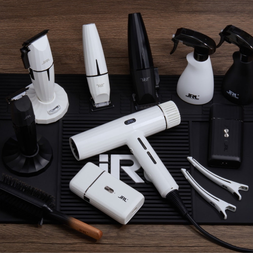 JRL Professional - Duo Cordless Clipper “2020C-B” and  Trimmer “2020T-B” with Lithium-Ion Battery “Ghost Collection #1” - Ghost