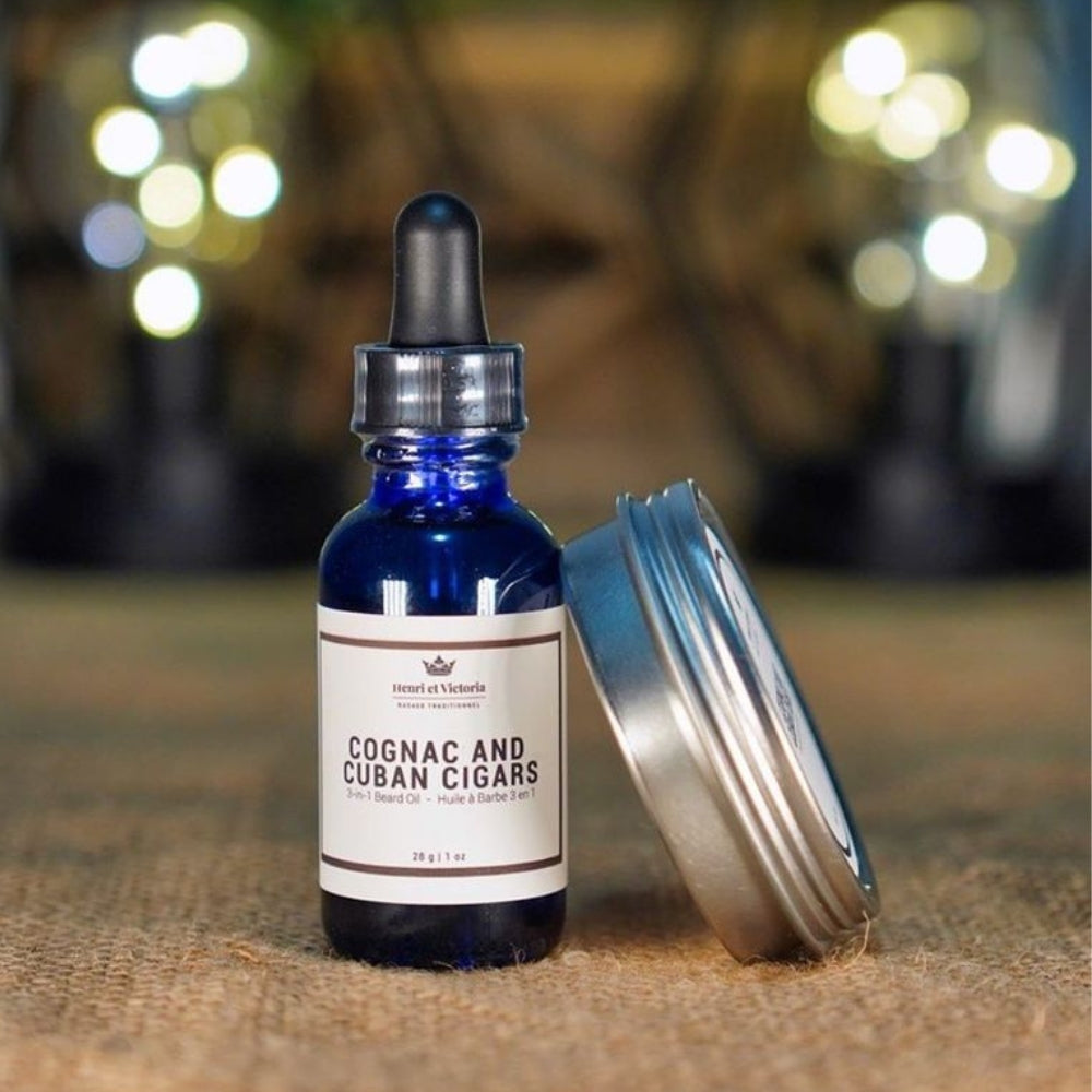 Ensemble de soins de la barbe "Deluxe Beard Care Kit" - Cognac & Cuban Cigars