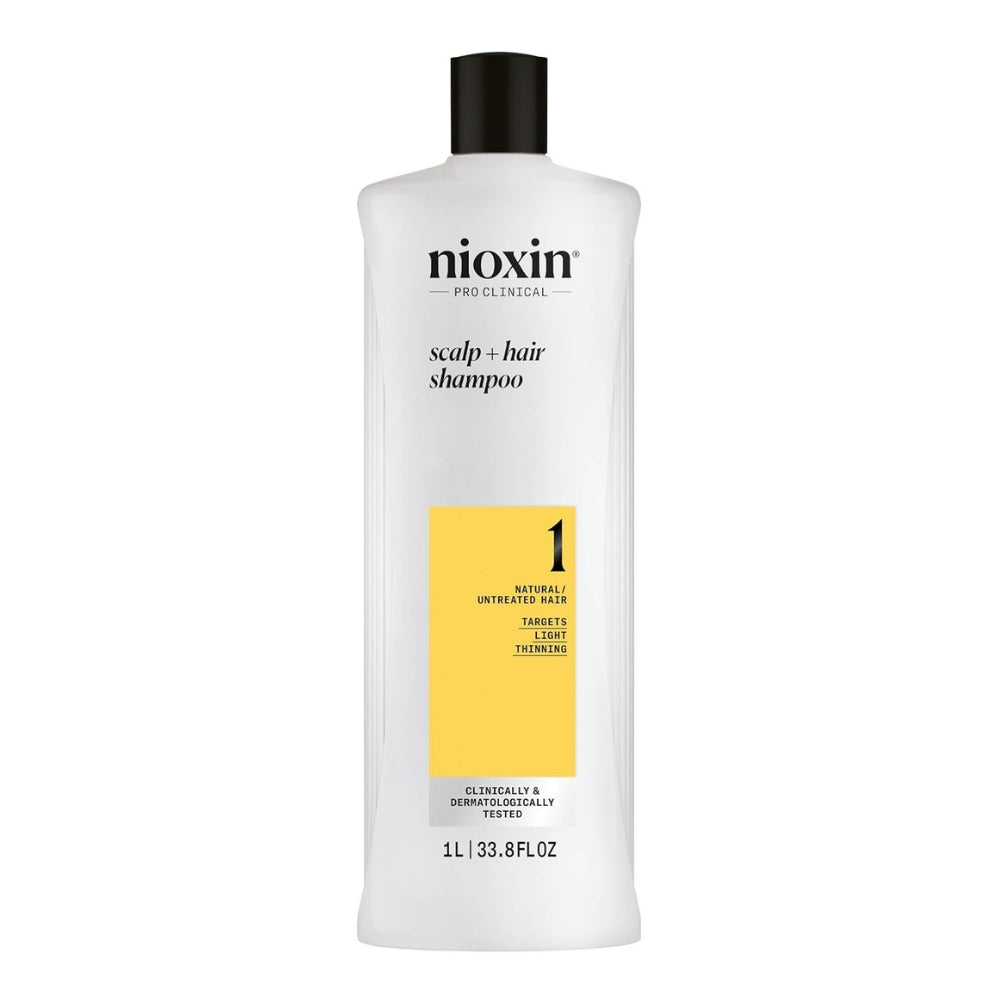 System 1 Scalp + Hair Shampoo - For Natural Hair with Light Thinning