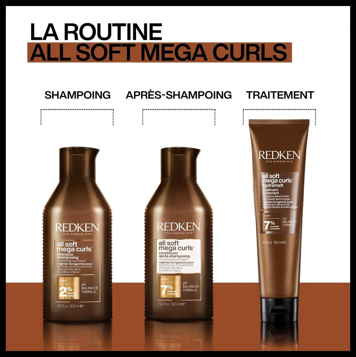 Traitement nourrissant sans rinçage "Hydramelt All Soft Mega Curls " (150ml/5.1oz)