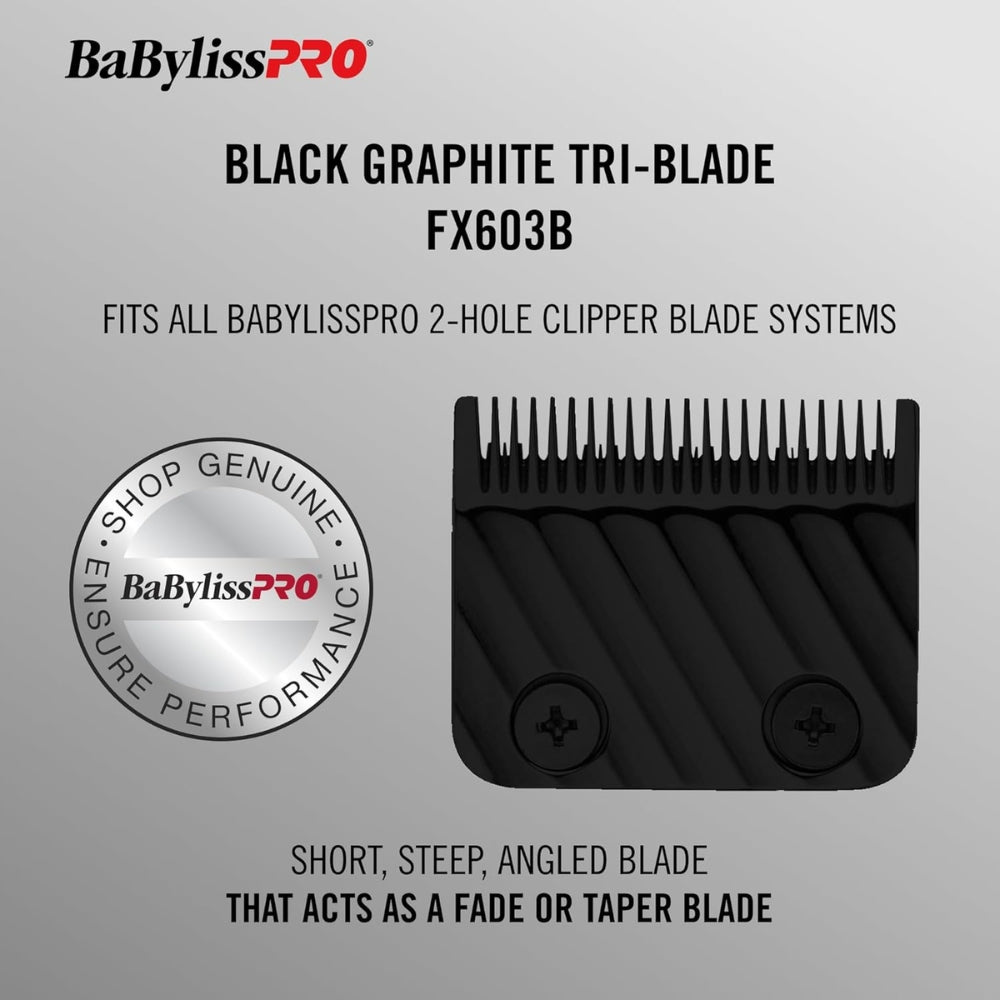 Replacement Blade for FX825 Clipper, FX603B Graphite Wedge Blade - Black