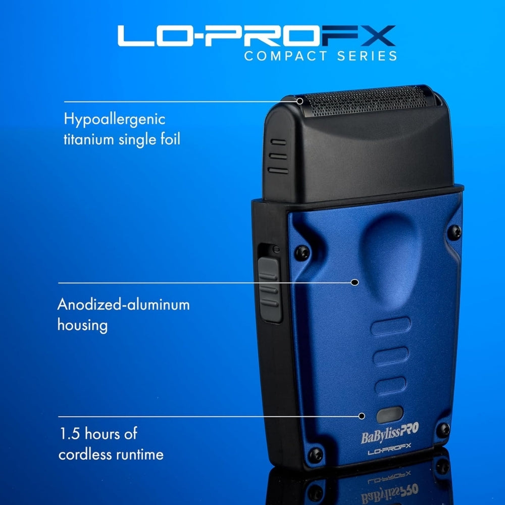 FXLPFS1 LO-PROFX Compact Single-Foil Shaver - Blue