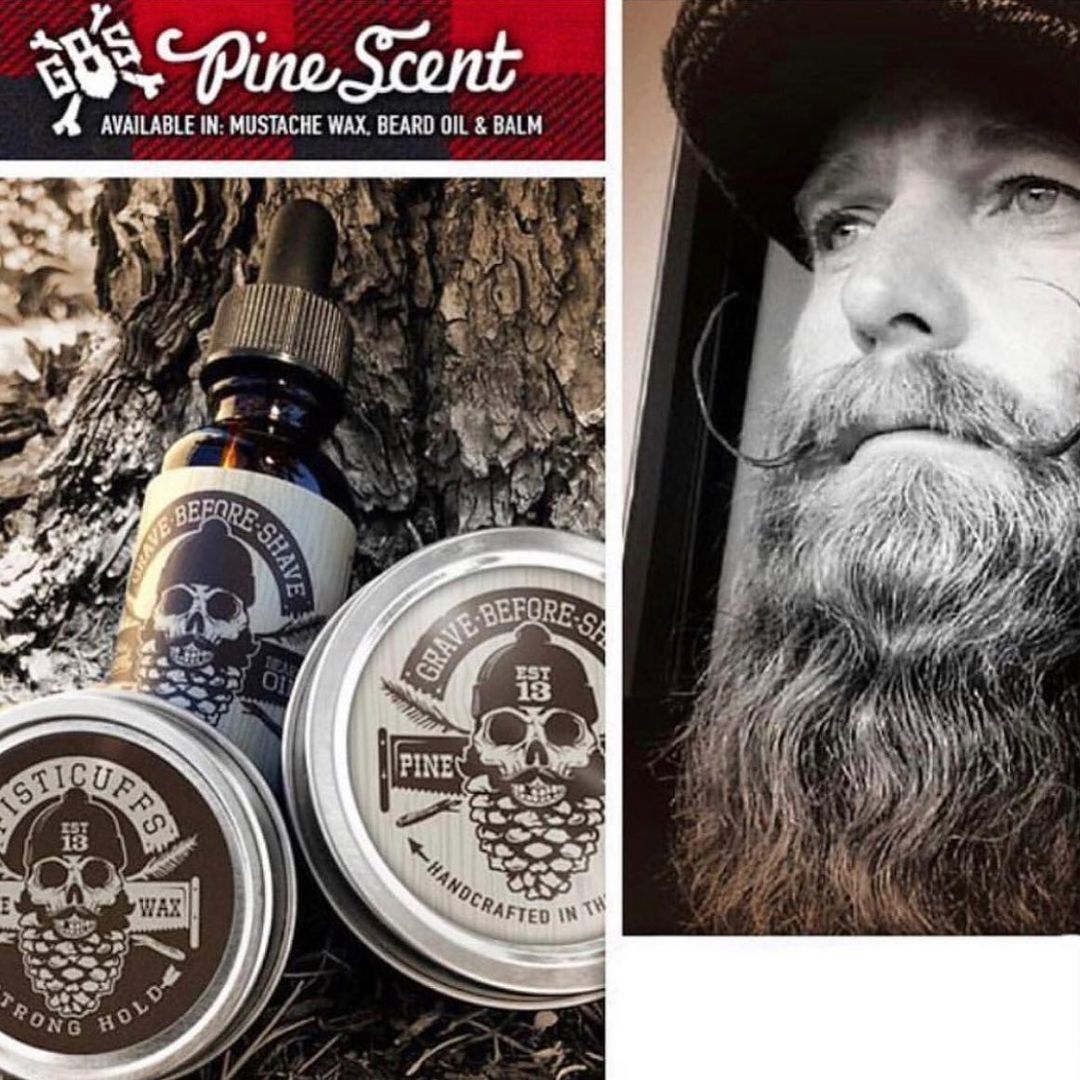 Cire à moustache "Pine Scent" - Tenue forte (30ml/1.0oz)