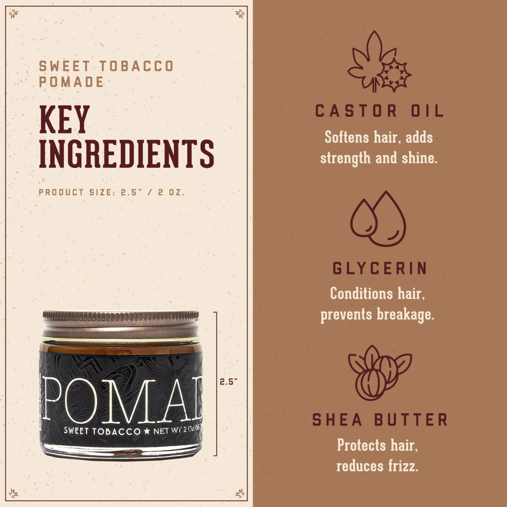 Sweet Tobacco Hair Pomade - Medium Hold, High Shine (56.7g/2.0oz)