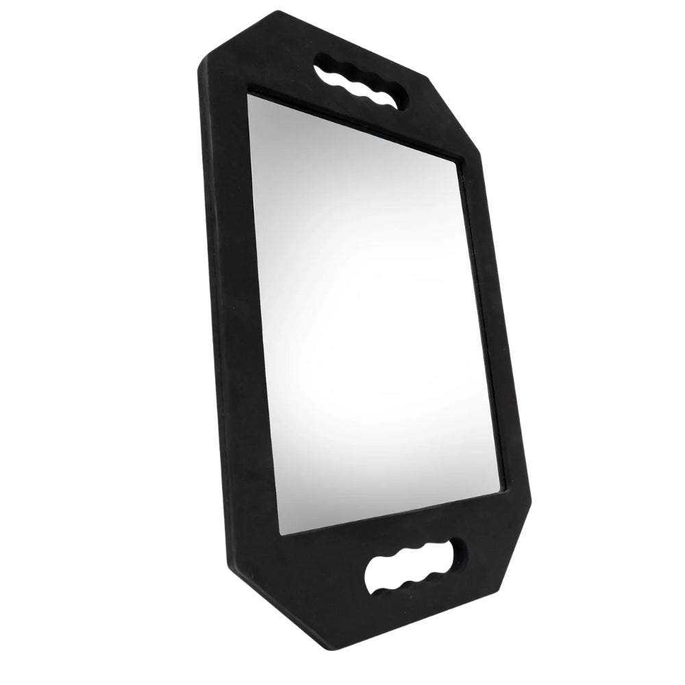 Handheld Mirror with Durable Foam Frame (40.6cm/16.0" x 26.0cm/10.25") - Black
