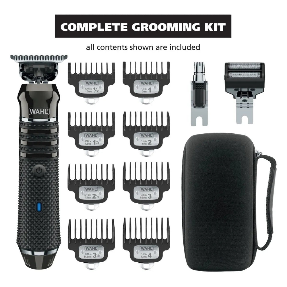 Tondeuse sans fil "Pro Series High Visibility Trimmer" avec 3 têtes interchangeables et 8 guides de coupe - Noir