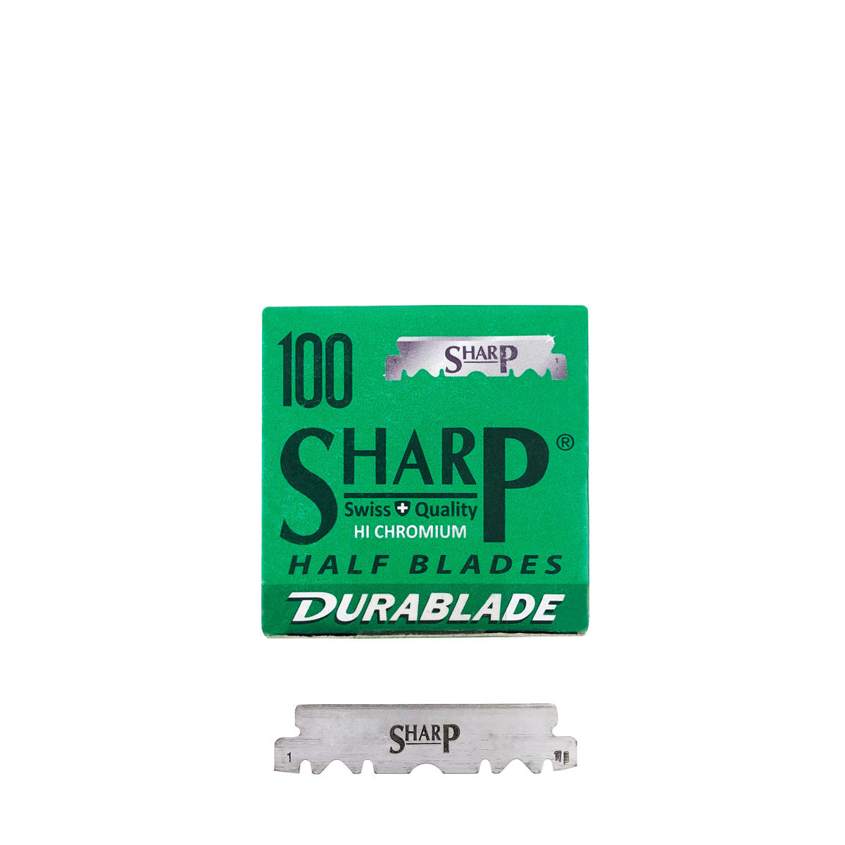 Demi-lame pour rasoir de barbier "Hi Chromium" (100 lames)