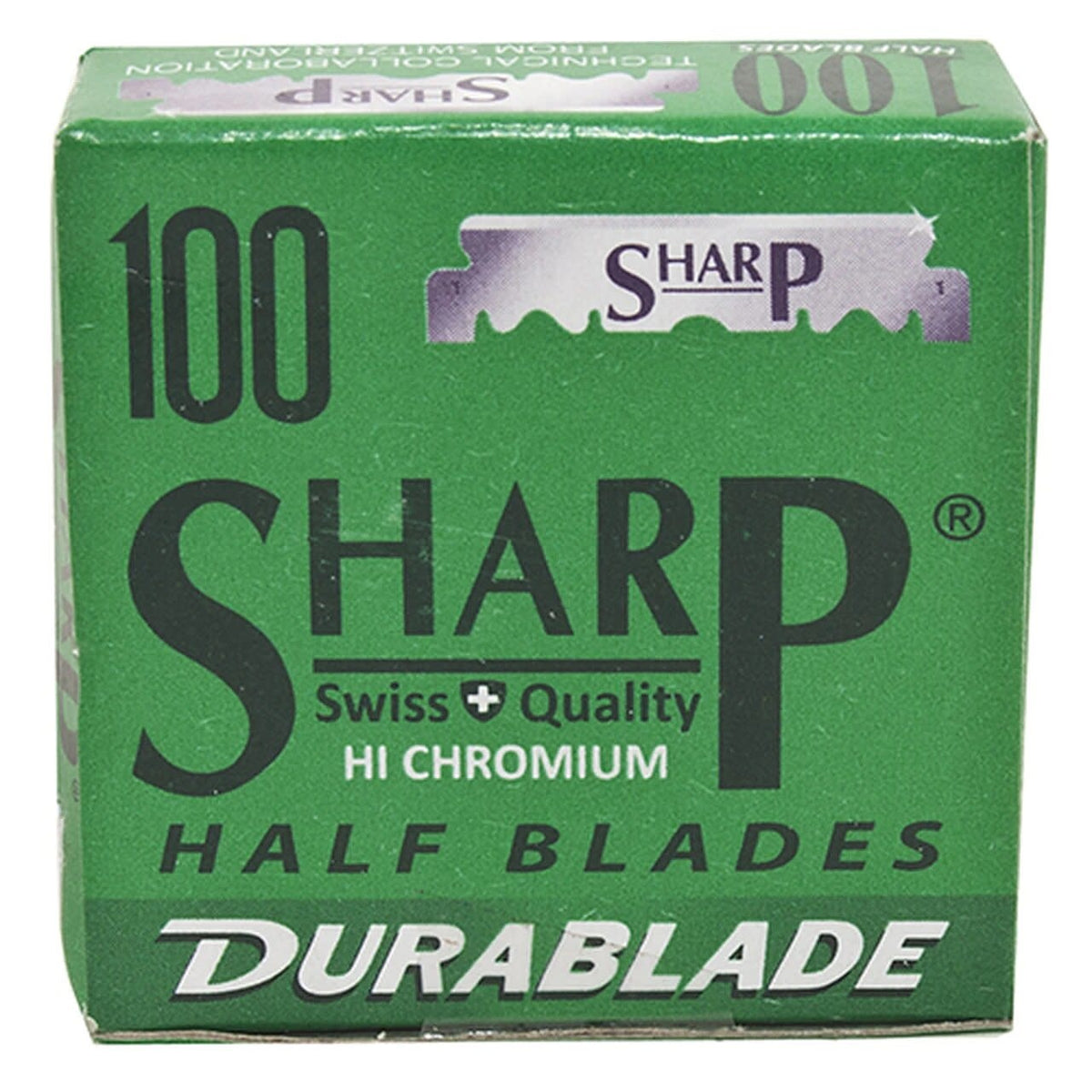 Demi-lame pour rasoir de barbier "Hi Chromium" (100 lames)