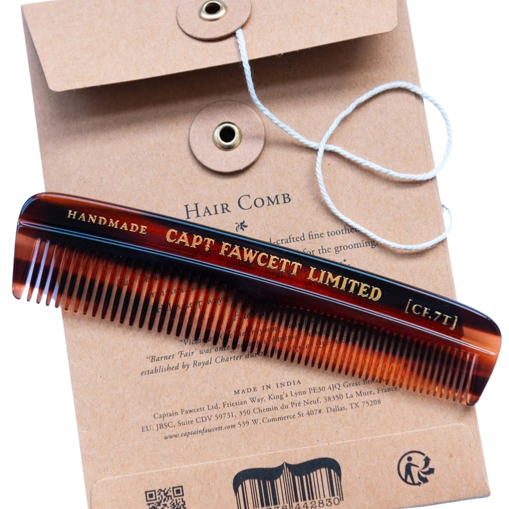 Peigne à cheveux de poche à dents fines CF.7T (132mm/5.20")