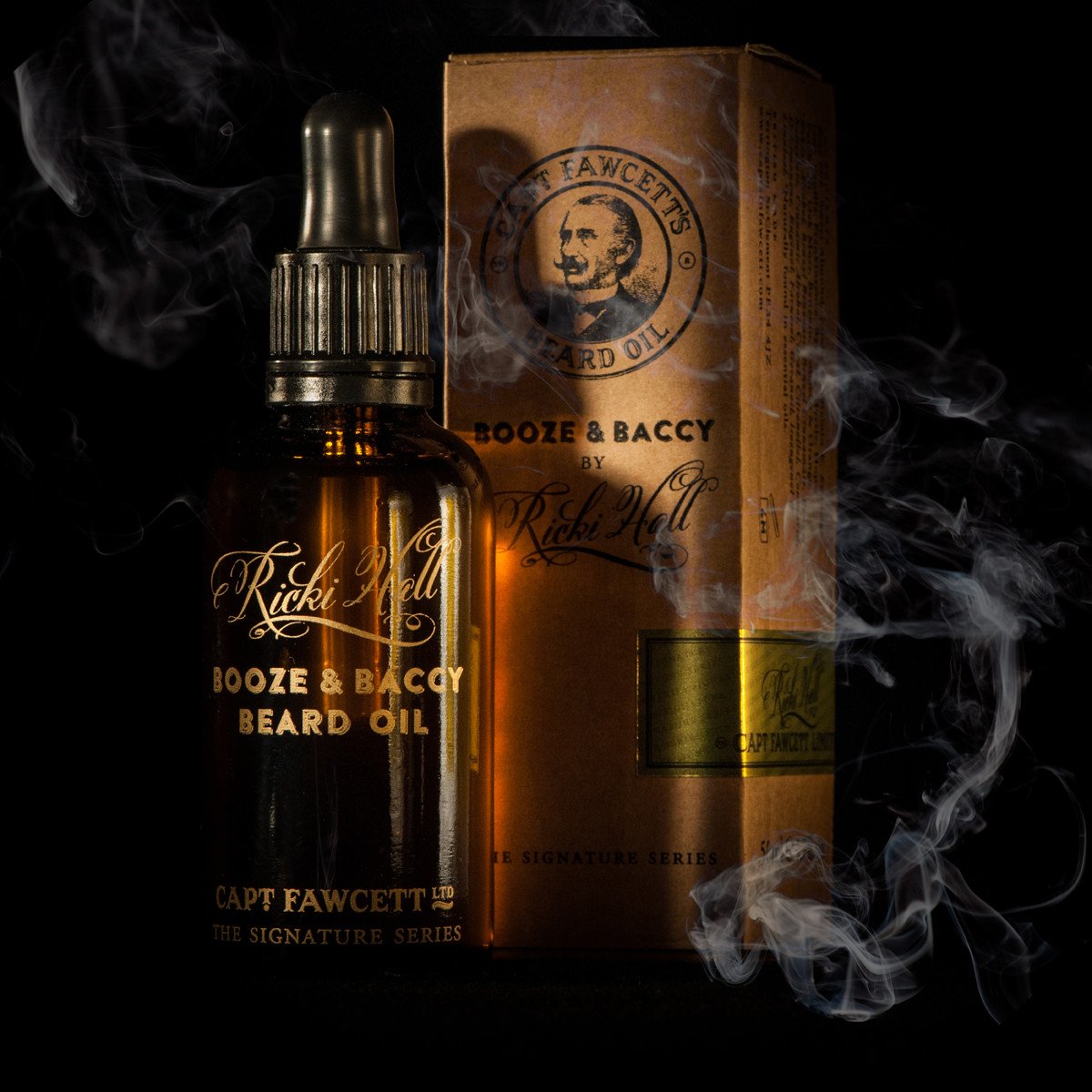 Huile à barbe Booze & Baccy par Ricki Hall's (50ml/1.7oz)
