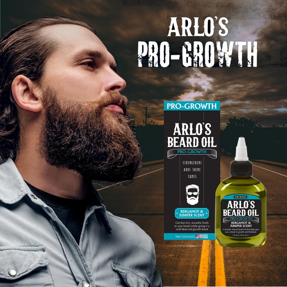 Copy of Arlo's - Huile à barbe "Pro-Growth" parfum d'agrumes et basilic (75ml/2.5oz)