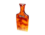 Beard Pick Comb 1,5mm Head Gap (74mm/2.91") - Amber