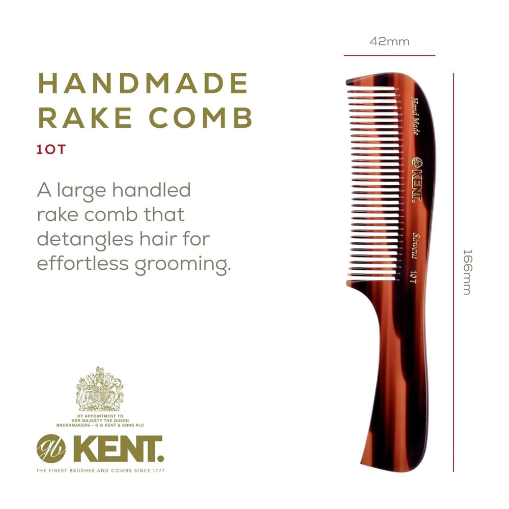 10T Large Handled Rake Comb, Coarse (190mm/7.5'')