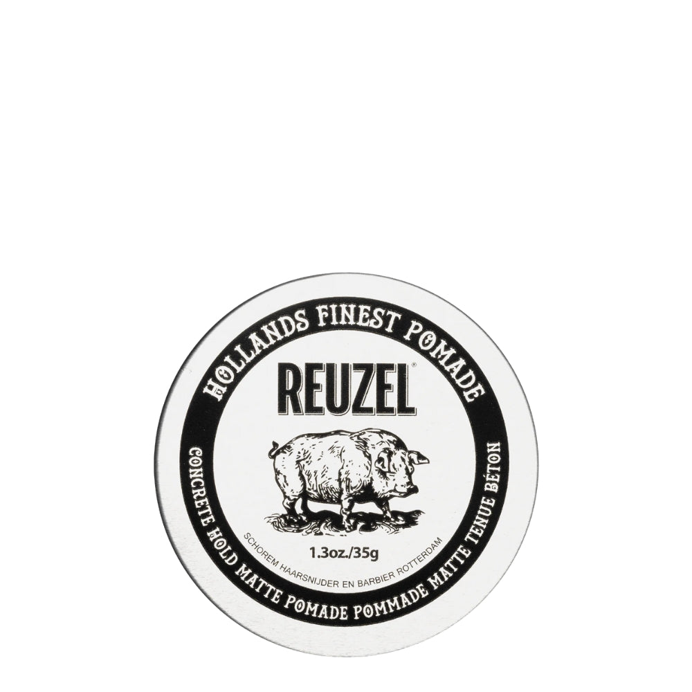 Pommade "Concrete Hold Pomade" - Tenue super forte fini mat (Argent)