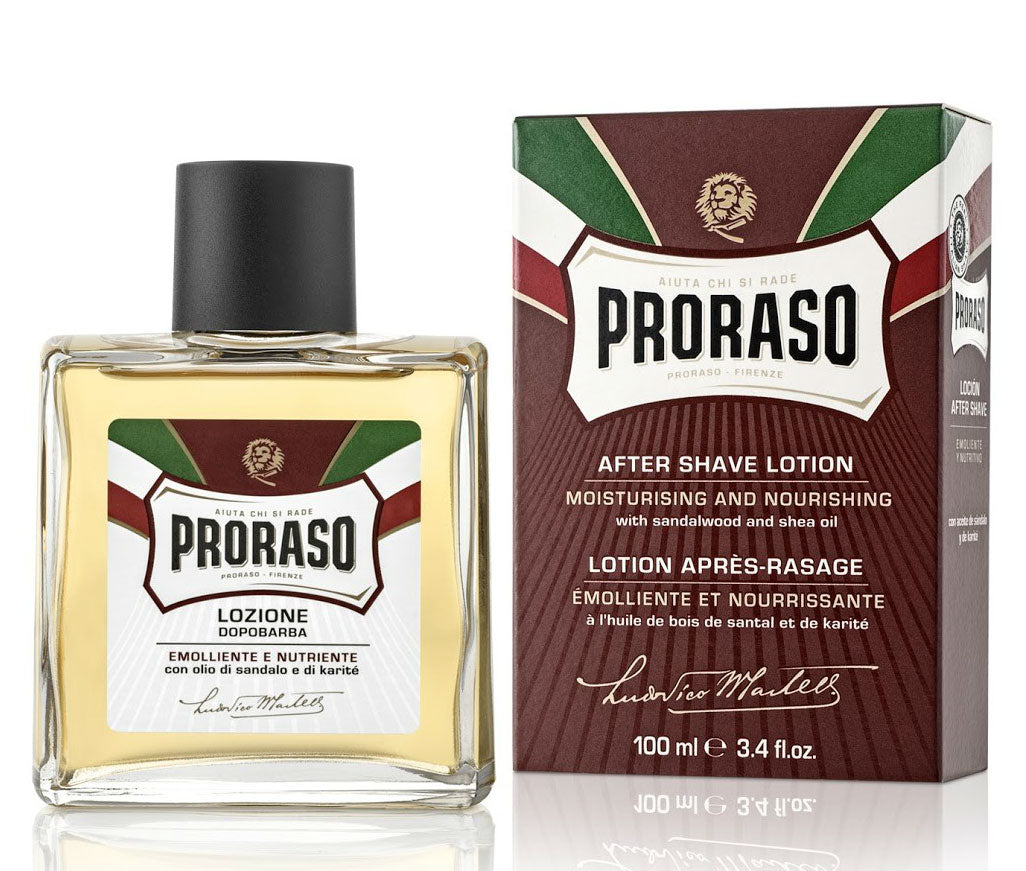 Lotion après-rasage à l'huile de bois de santal et au beurre de karité (100ml/3.6oz)