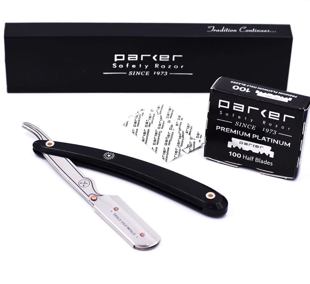Premium Platinum half blades for Barber Razor (100 blades)