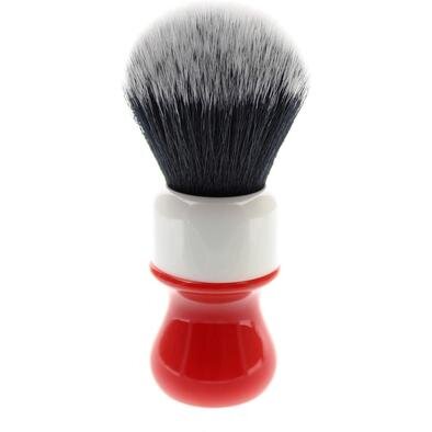 Blaireau "Yaqi Ferrari Red Complex White Tuxedo" - Large (26mm/1.02")