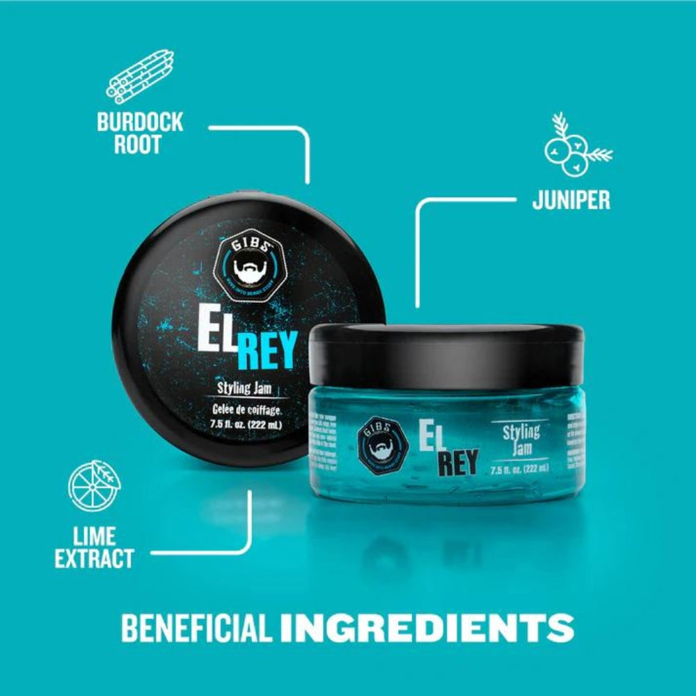 Gel coiffant et hydratant "El Rey" - Tenue moyenne et flexible (222ml/7.5oz)