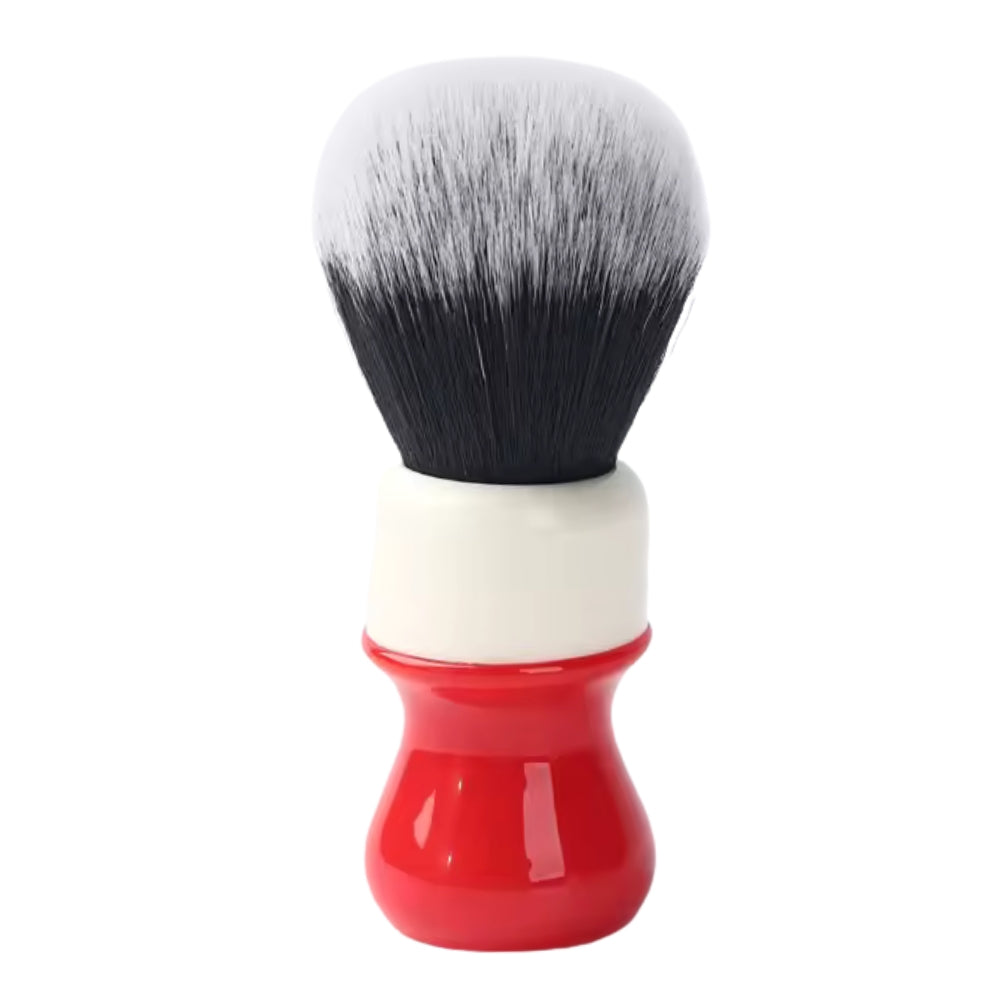 Blaireau "Yaqi Ferrari Red Complex White Tuxedo" - Large (26mm/1.02")