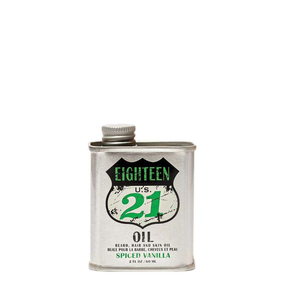 18.21 Man Made - Huile pour la barbe, cheveux et peau "Spiced Vanilla" (60ml/2.0oz)
