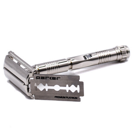 90R Butterfly open double edge safety razor - Chrome