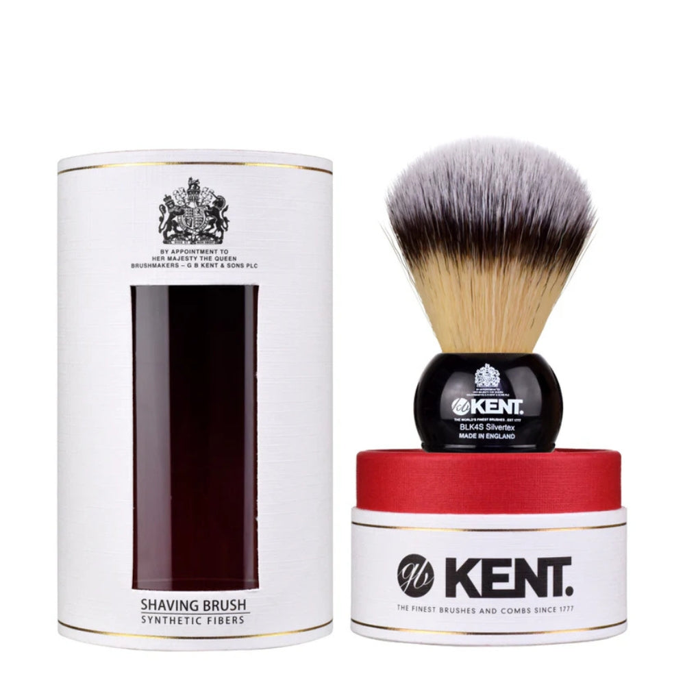 Synthetic Black Shaving Brush - Medium (22mm/0.87") - BLK4S