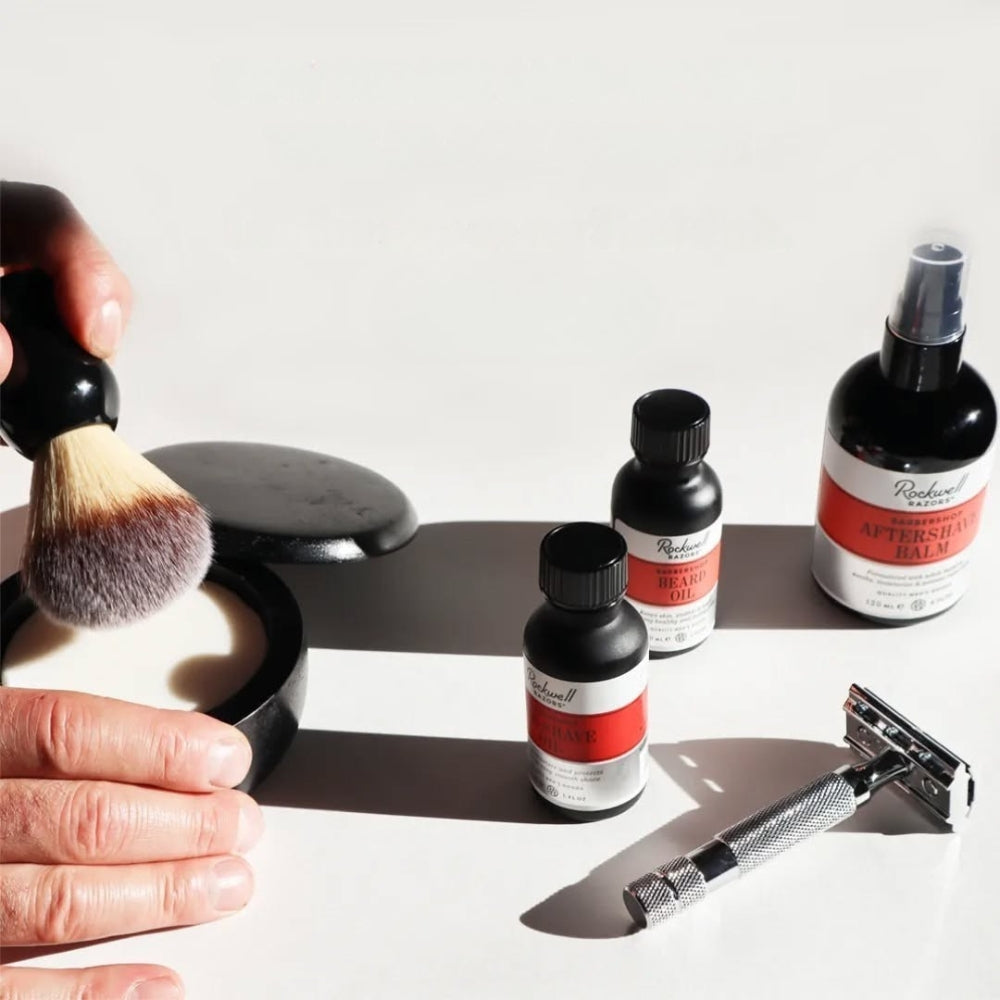 Shaving Soap In A Black Wooden Bowl - Barbershop Scent (113g/4.0oz)