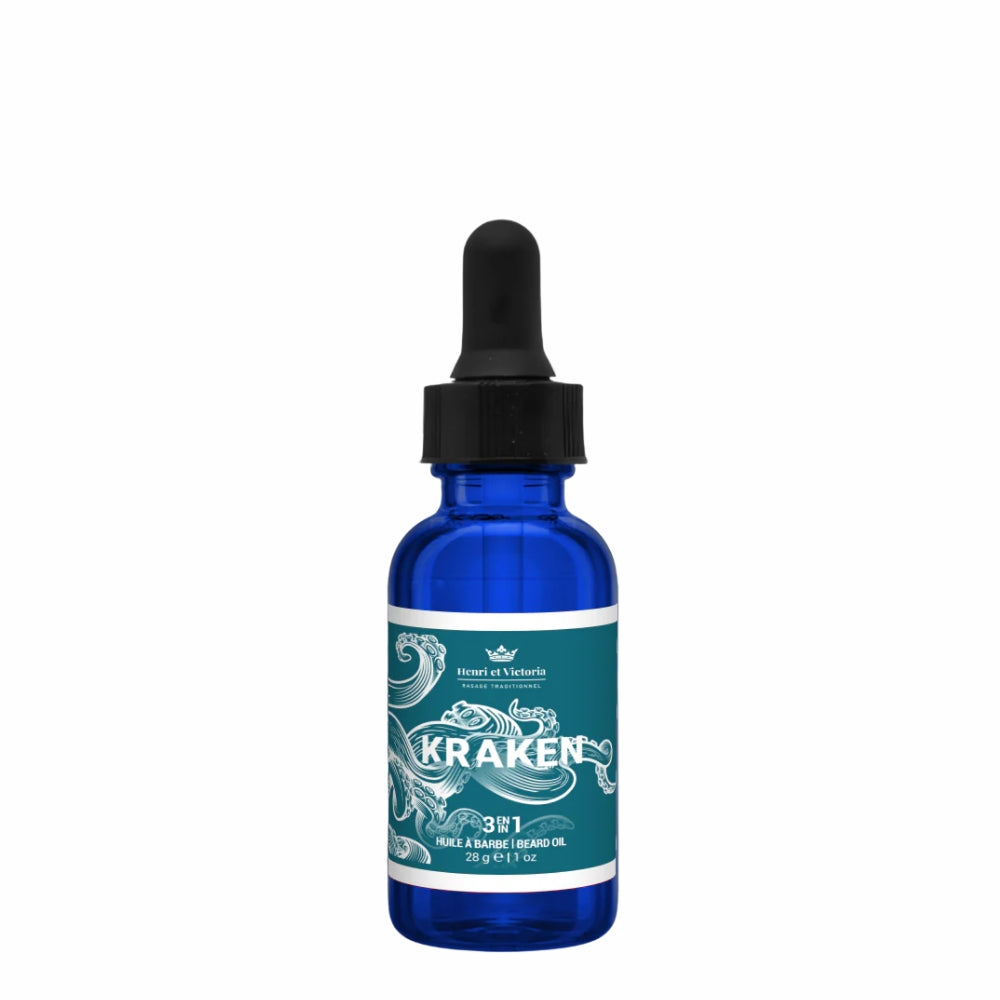 Huile à barbe 3 en 1 "Kraken" (28g/1.0oz)