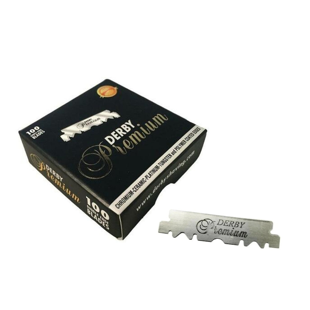 Derby Premium Single Edge Blades for Barber Razors (100 Blades)
