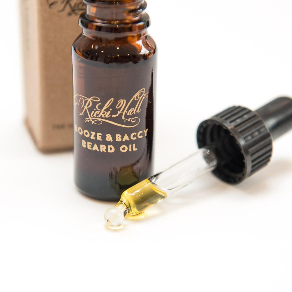 Huile à barbe Booze & Baccy par Ricki Hall's (50ml/1.7oz)