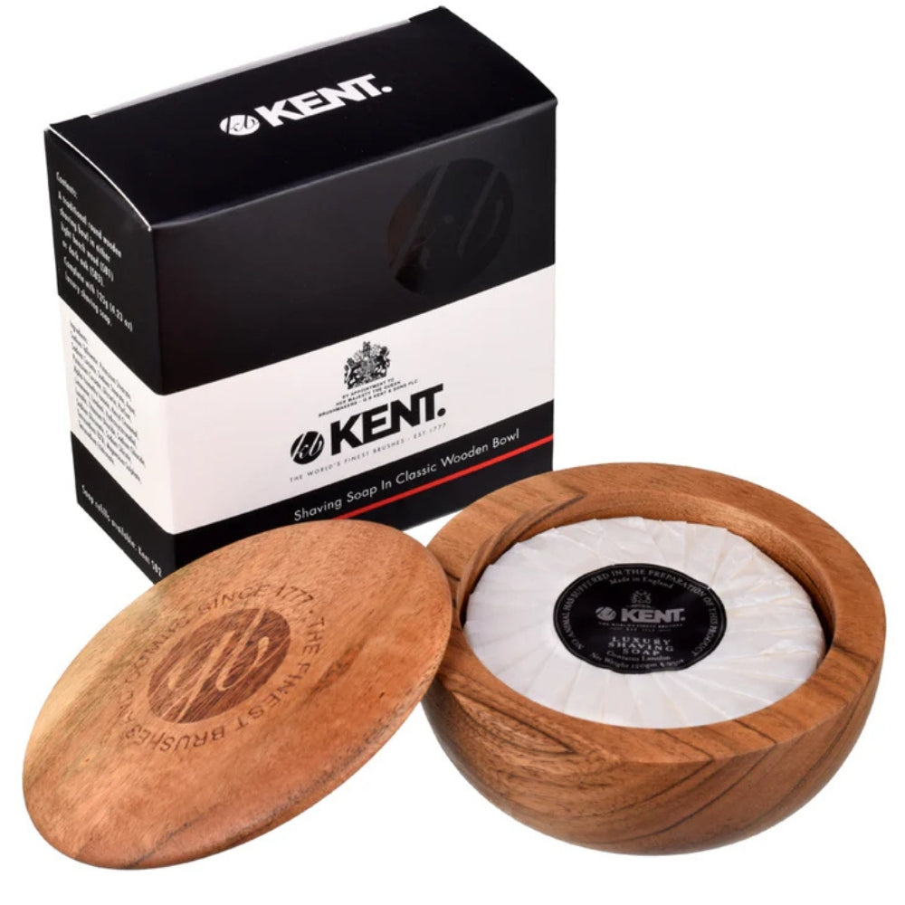Savon de rasage dans un bol en bois (120g/4.23oz) - SB6