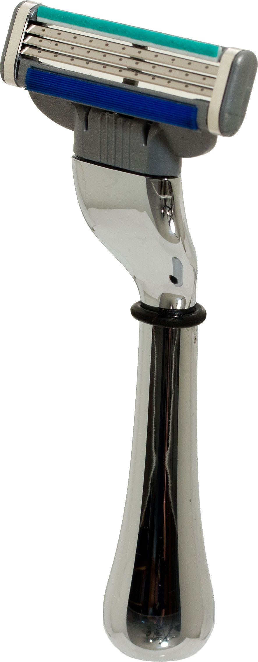 Rasoir de voyage avec étui en cuir TRAVM3 compatible avec lame Gillette Mach 3