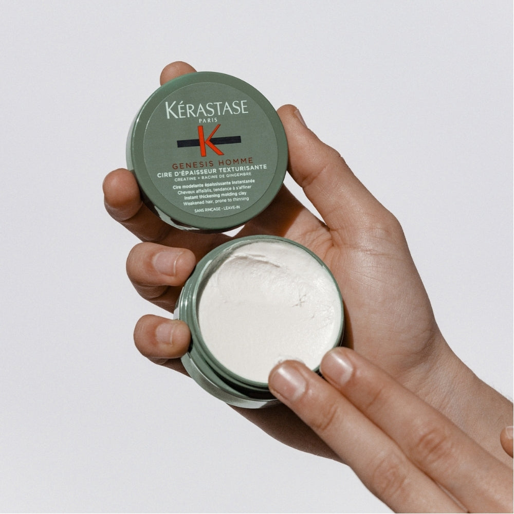 Kérastase Paris - Genesis Homme Texturizing Thickness Wax - Flexible Hold with Matte Finish (75ml/2.55oz)