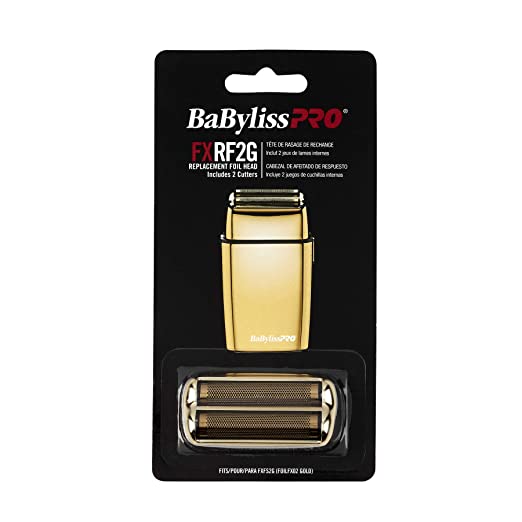 Tête et système de coupe de rechange FXRF2G pour les rasoir à double grille "FoilFXF" - Or