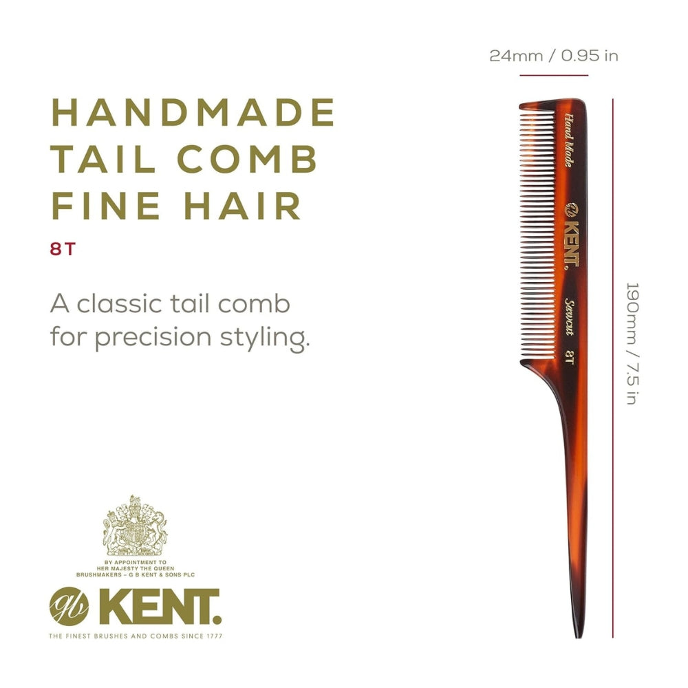 8T Tail Comb, Fine (200mm/7.9")