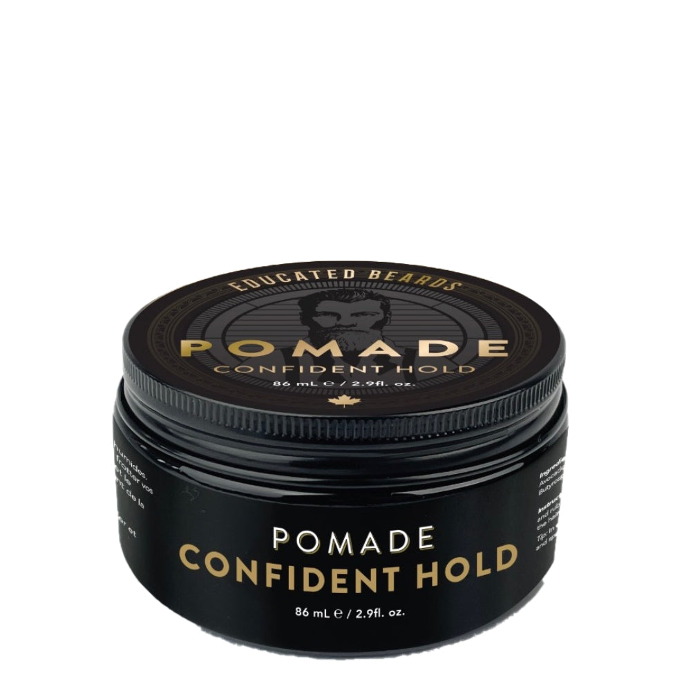 Confident Hold Pomade - Strong Flexible Hold Natural Finish (86ml/2.9oz)