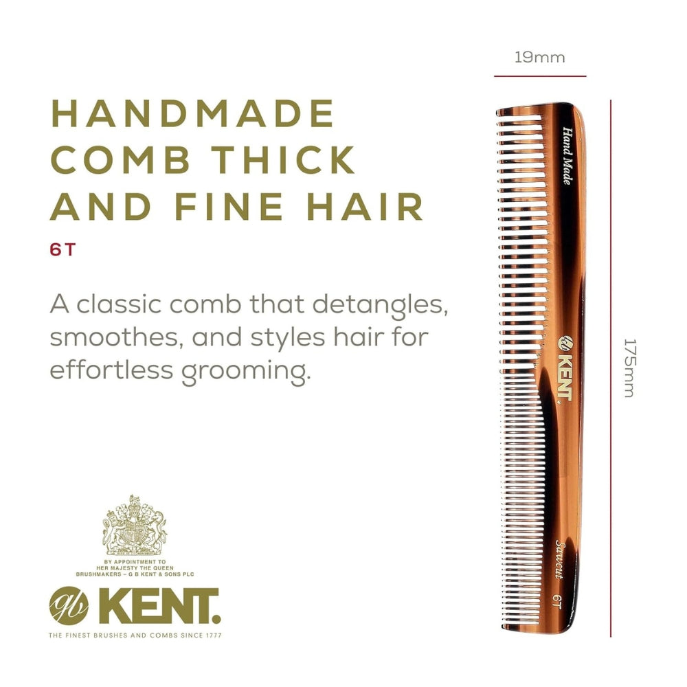 Peigne de coiffure - Gros et fin (175mm/6.9'') - 6T