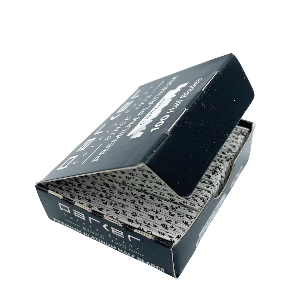 Premium Platinum half blades for Barber Razor (100 blades)