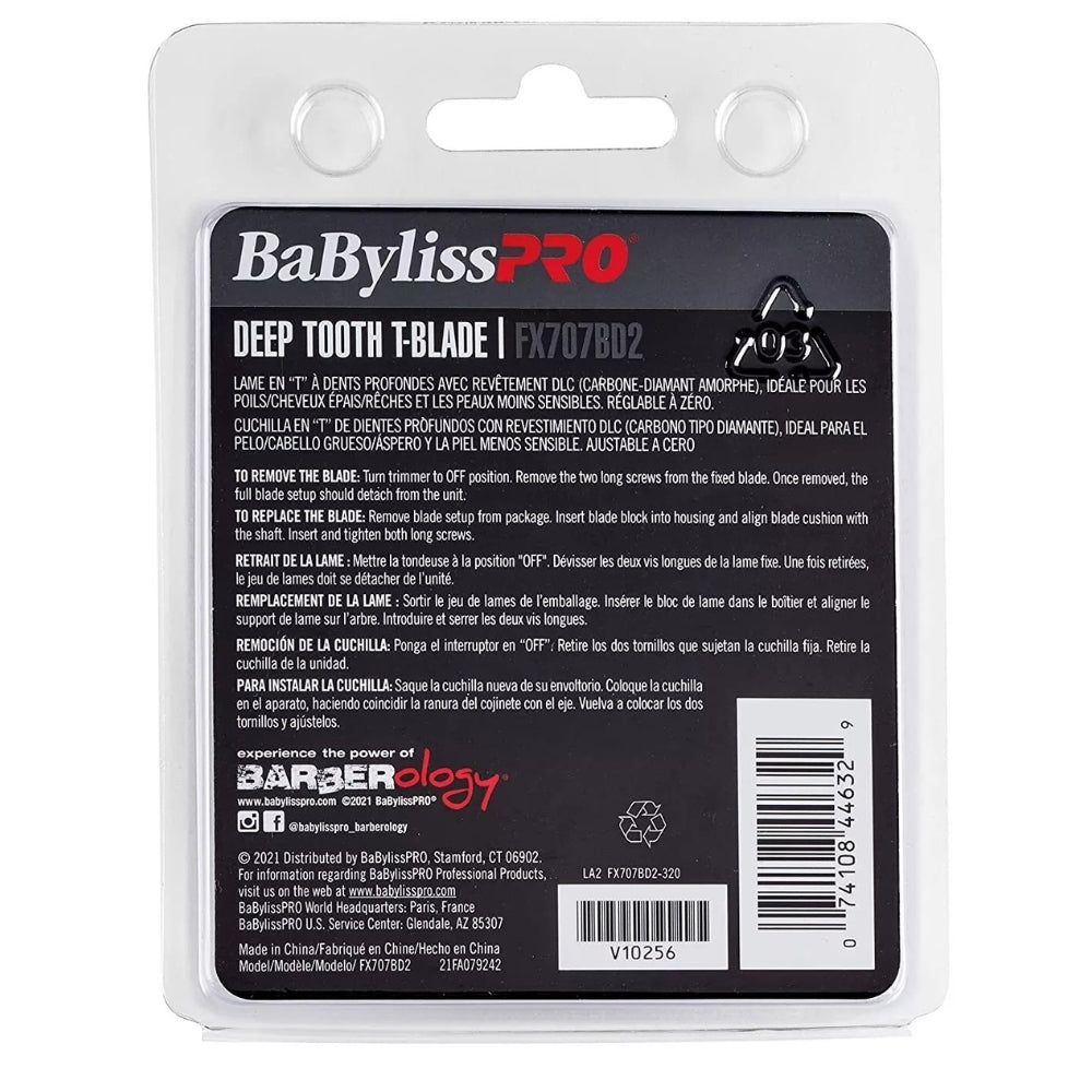 Lame de rechange pour tondeuse FX787 Lame en T à dents profondes FX707BD2 DLC - Noir