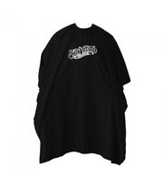 OG Script Cape extra long with elastic neck & hook (140cm/55" x 160cm/63") - Black