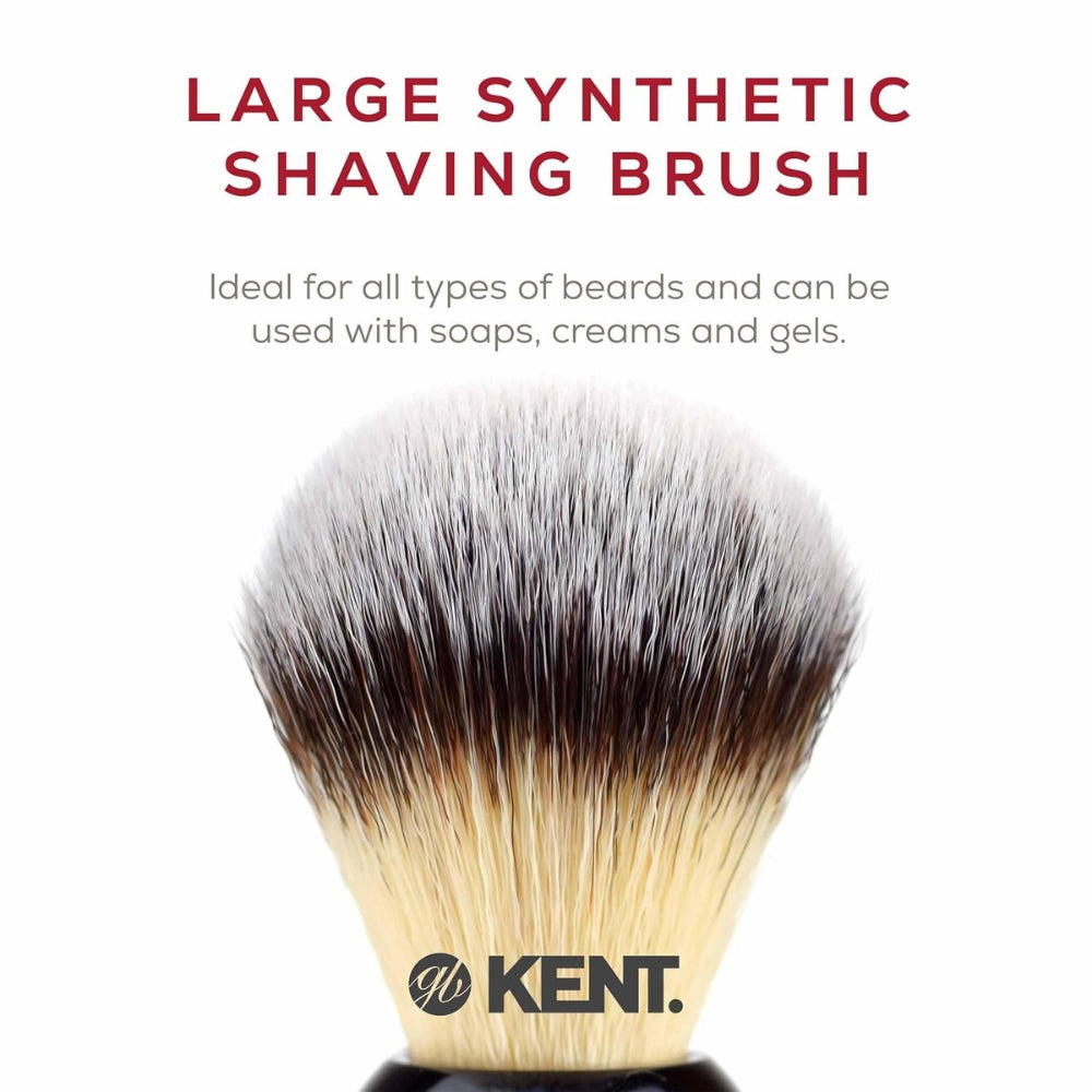 Blaireau de rasage en résine noir "Synthetic Shaving Brush" - Medium (23mm/0.91") - BLK8S