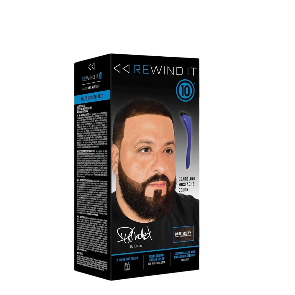 Coloration solutions couleurs pour barbe et moustache - Brun foncé