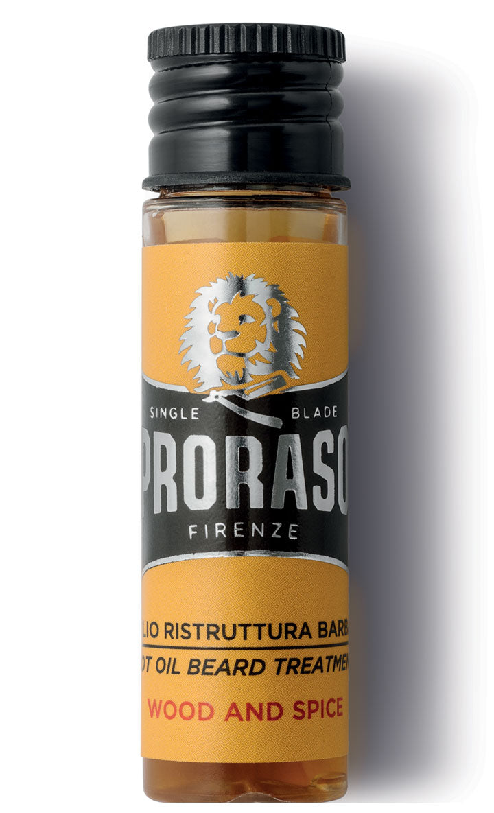 Traitement à l'huile chaude pour barbe "Wood & Spice" (4X 17ml/0.6oz)
