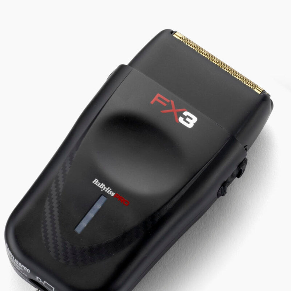 BaByliss PRO - "FXX3SB" High Speed ​​Twin Blade Cordless Shaver with 3rd Generation Ferrari Motor - Black