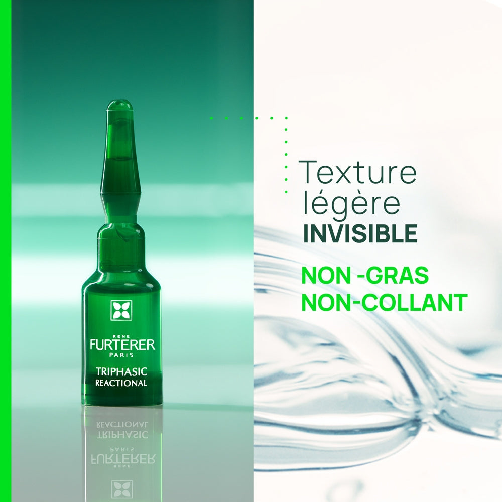 Cure antichute réactionnelle "Triphasic Reactional" ampoules - Stress, régime, fatigue (12x5.0ml/0.16oz)