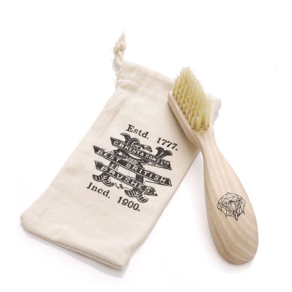 Wooden Right Handed Beard Brush (165mm/6.5") - BRD2 