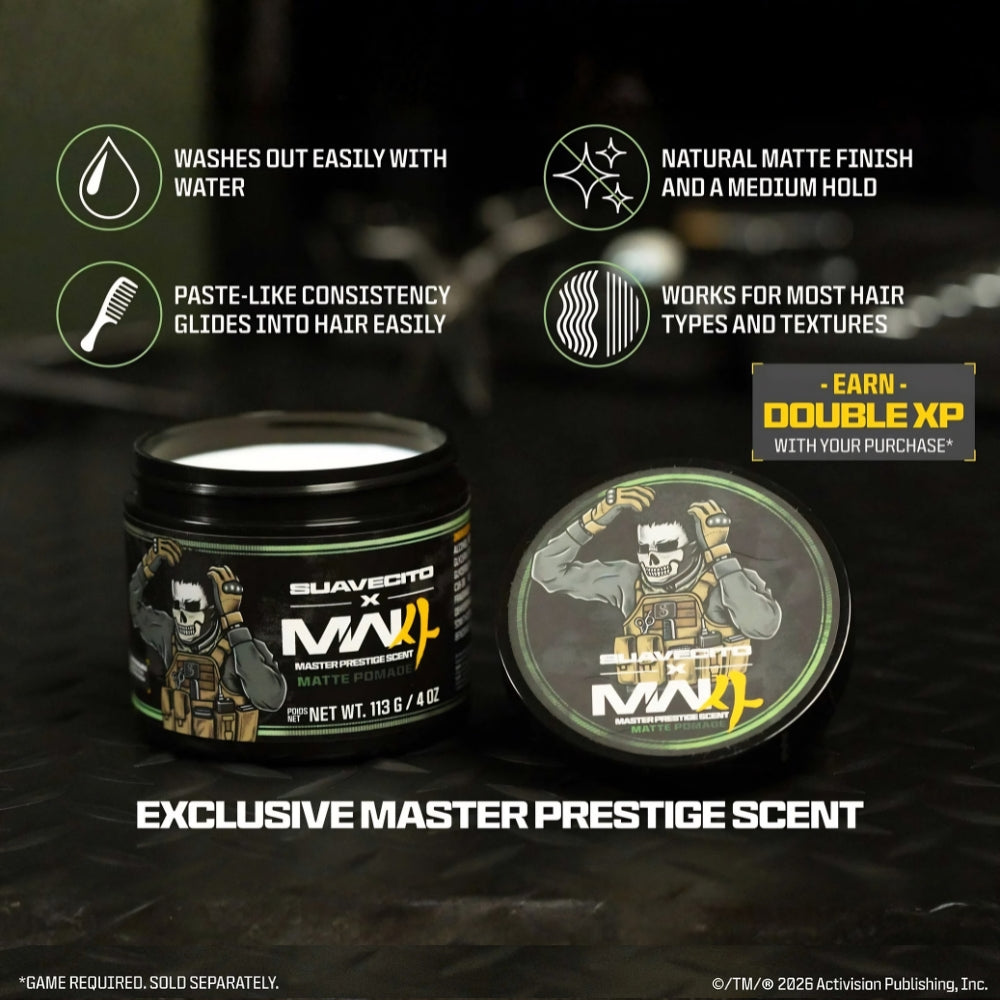 X MW4 - Pommade d'argile "Matte Pomade" Édition Master Prestige (113g/4.0oz)